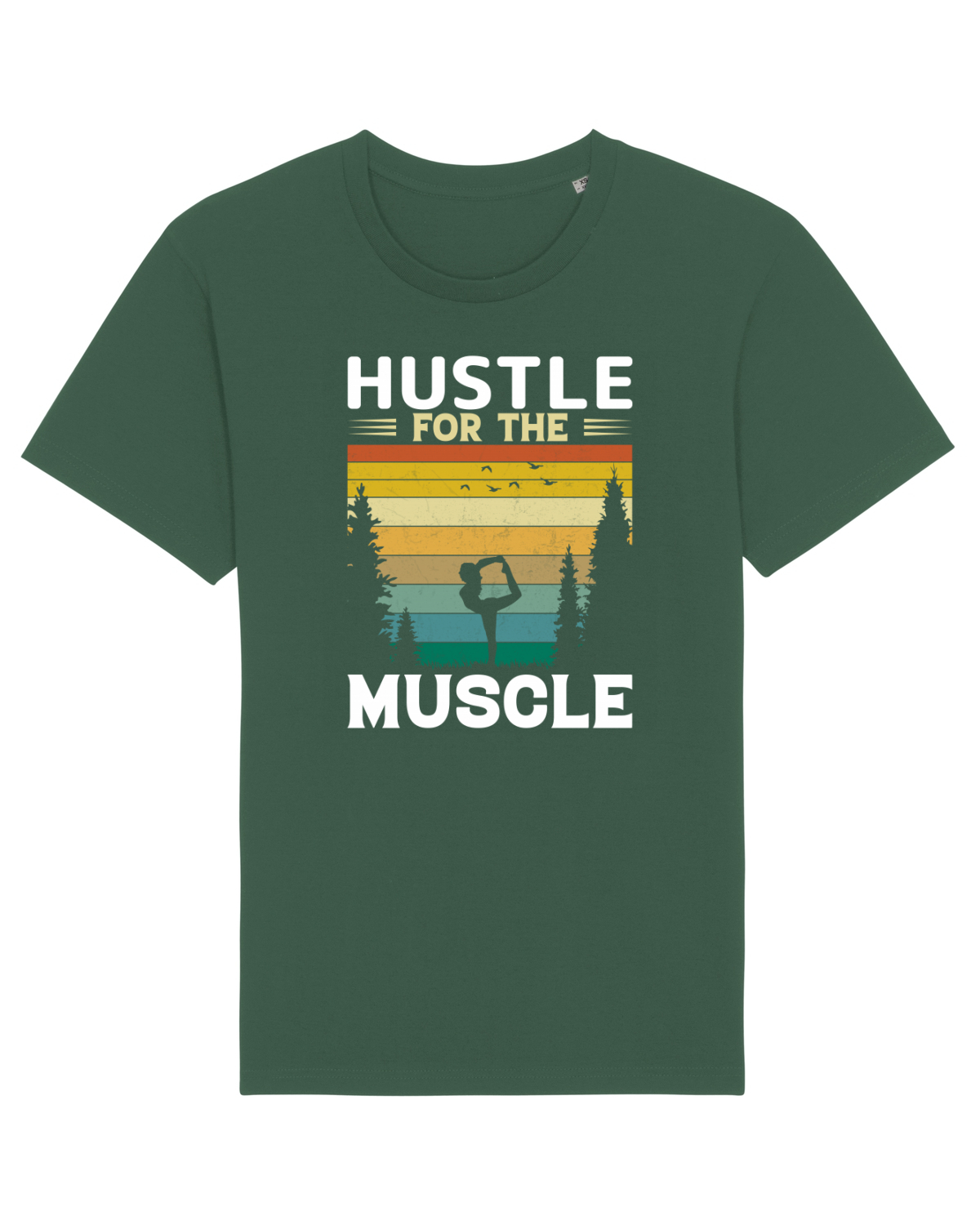 Tricou mânecă scurtă Unisex Rocker Bottle Green