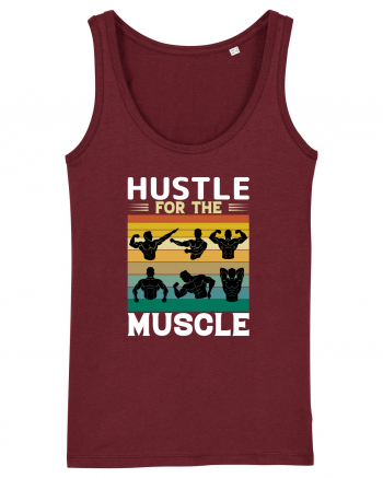 Hustle For The Muscle Bodybuilding Burgundy