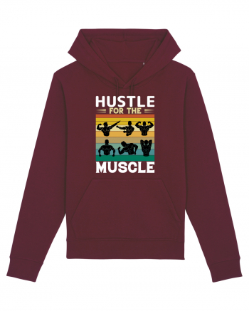 Hustle For The Muscle Bodybuilding Burgundy