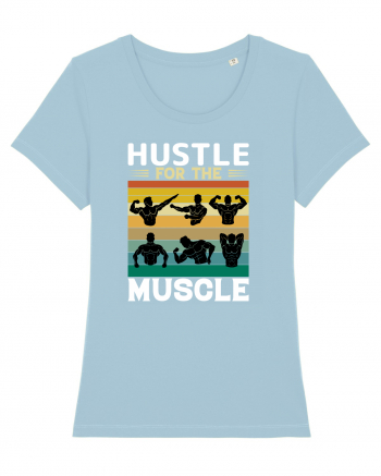 Hustle For The Muscle Bodybuilding Sky Blue