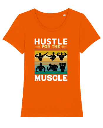 Hustle For The Muscle Bodybuilding Bright Orange