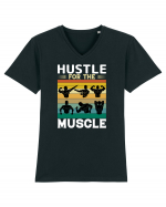 Hustle For The Muscle Bodybuilding Tricou mânecă scurtă guler V Bărbat Presenter