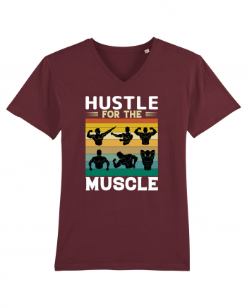 Hustle For The Muscle Bodybuilding Burgundy