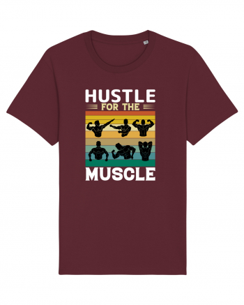 Hustle For The Muscle Bodybuilding Burgundy