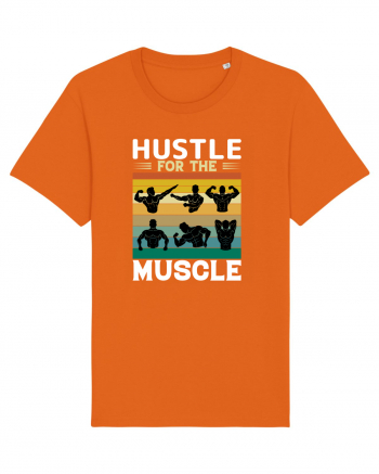 Hustle For The Muscle Bodybuilding Bright Orange