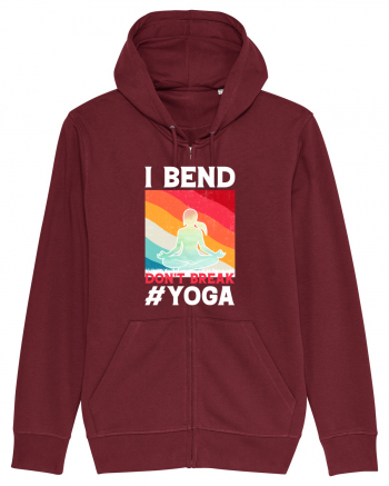 I Bend Don't Break Yoga Burgundy