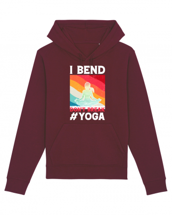 I Bend Don't Break Yoga Burgundy