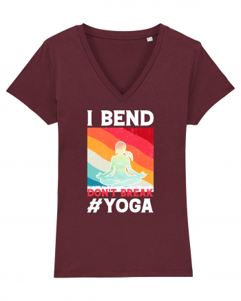 I Bend Don't Break Yoga Burgundy