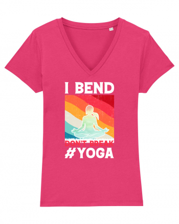 I Bend Don't Break Yoga Raspberry