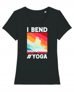 I Bend Don't Break Yoga Tricou mânecă scurtă guler larg fitted Damă Expresser