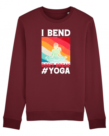 I Bend Don't Break Yoga Burgundy