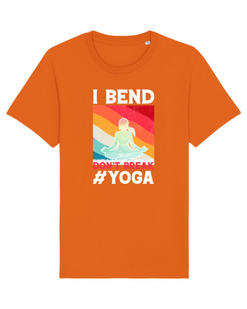 I Bend Don't Break Yoga Bright Orange