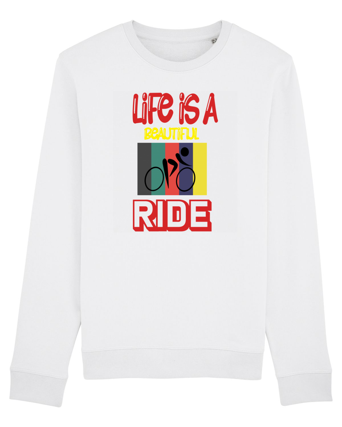 Bluză mânecă lungă Unisex Rise White