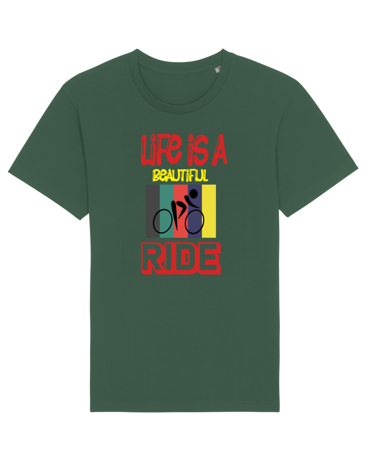 Tricou mânecă scurtă Unisex Rocker Bottle Green