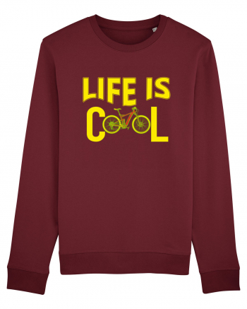 Life Is Cool Burgundy