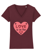 Love Is In The Air Tricou mânecă scurtă guler V Damă Evoker
