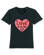 Love Is In The Air Tricou mânecă scurtă guler V Bărbat Presenter
