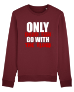 Only Dead Fish Go With The Flow Bluză mânecă lungă Unisex Rise