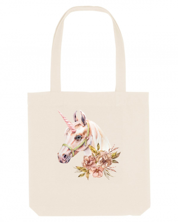 Watercolor Flower Unicorn Natural