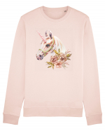 Watercolor Flower Unicorn Bluză mânecă lungă Unisex Rise