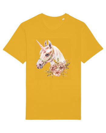 Watercolor Flower Unicorn Spectra Yellow