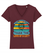 What Greater Gift Than The Love Of A Cat Tricou mânecă scurtă guler V Damă Evoker