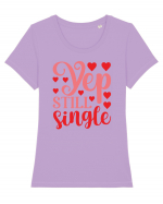 Yep still single Tricou mânecă scurtă guler larg fitted Damă Expresser