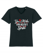 You Make My Heart Smile Tricou mânecă scurtă guler V Bărbat Presenter