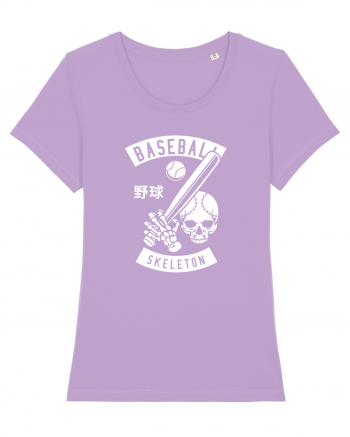 Baseball Skeleton White Lavender Dawn