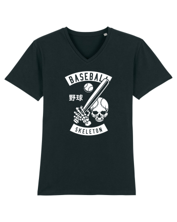 Baseball Skeleton White Black