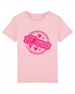 I Love You Pink Stamp Tricou mânecă scurtă  Copii Mini Creator