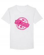 I Love You Pink Stamp Tricou mânecă scurtă guler larg Bărbat Skater