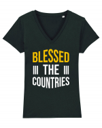 Blessed The Countries Tricou mânecă scurtă guler V Damă Evoker