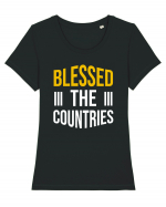 Blessed The Countries Tricou mânecă scurtă guler larg fitted Damă Expresser