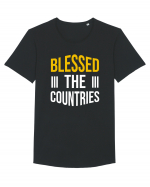 Blessed The Countries Tricou mânecă scurtă guler larg Bărbat Skater