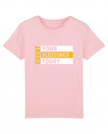 Count Your Blessings Today Cotton Pink