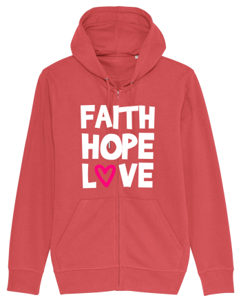 Faith Hope Love Carmine Red