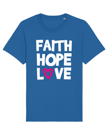Faith Hope Love Royal Blue