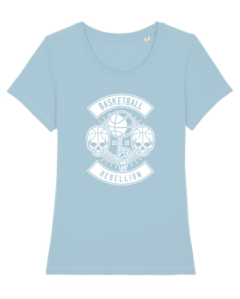 Basketball Rebellion Skeleton WHite Sky Blue