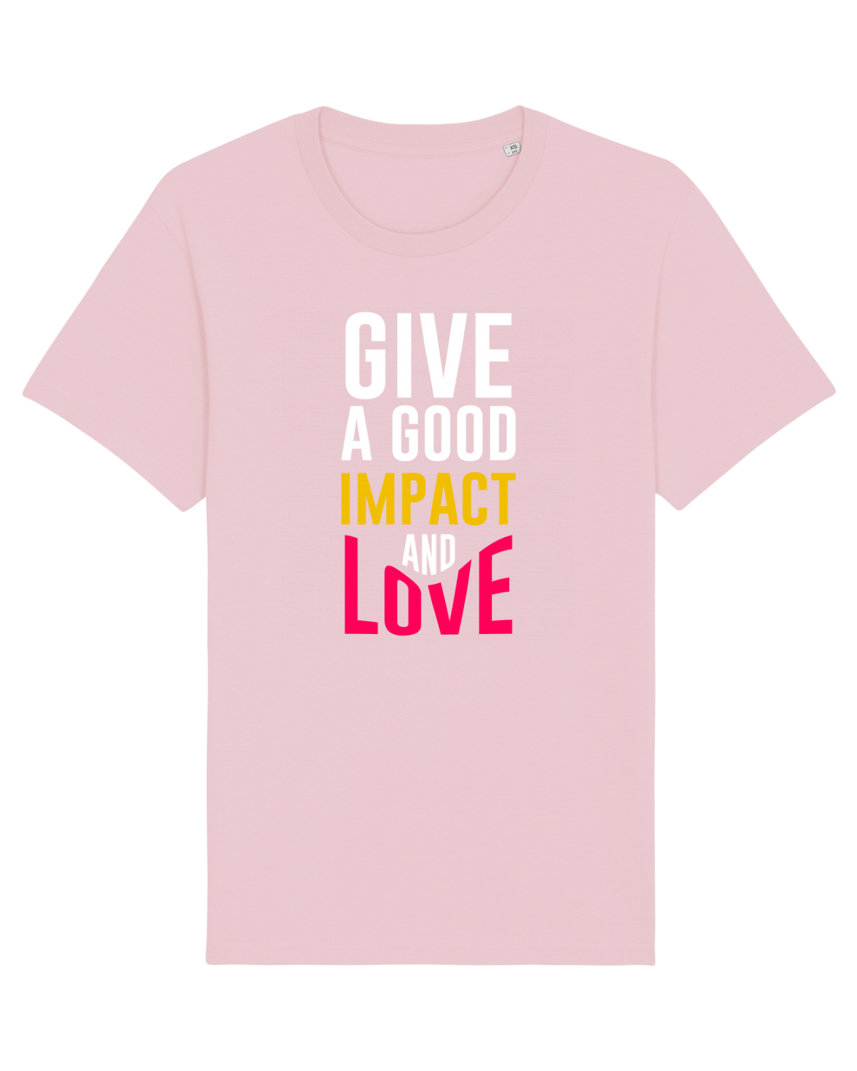 Tricou mânecă scurtă Unisex Rocker Cotton Pink