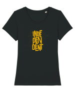 Independent Tricou mânecă scurtă guler larg fitted Damă Expresser