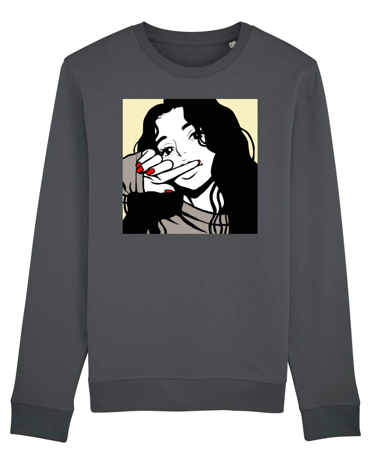 Bluză mânecă lungă Unisex Rise Anthracite