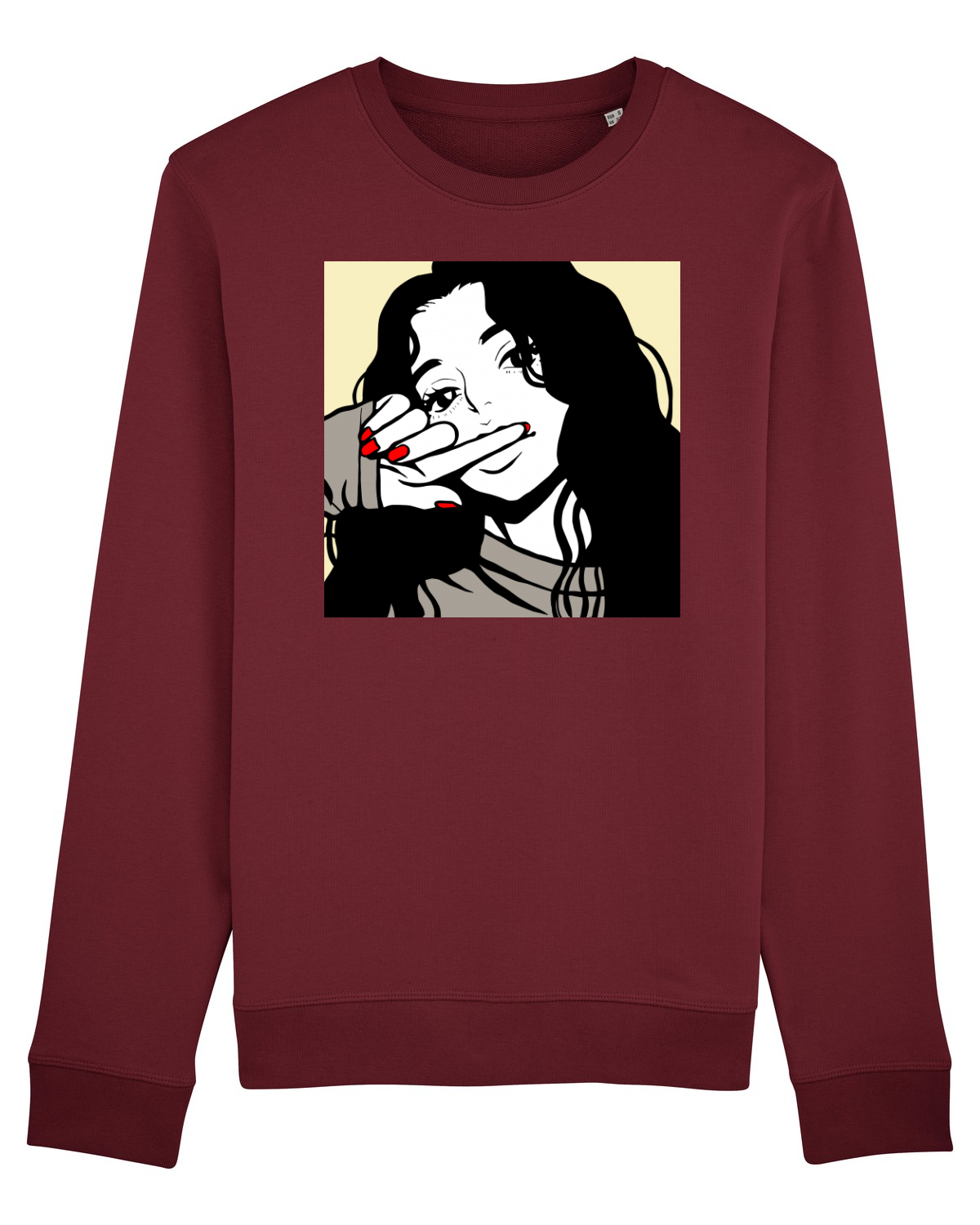 Bluză mânecă lungă Unisex Rise Burgundy