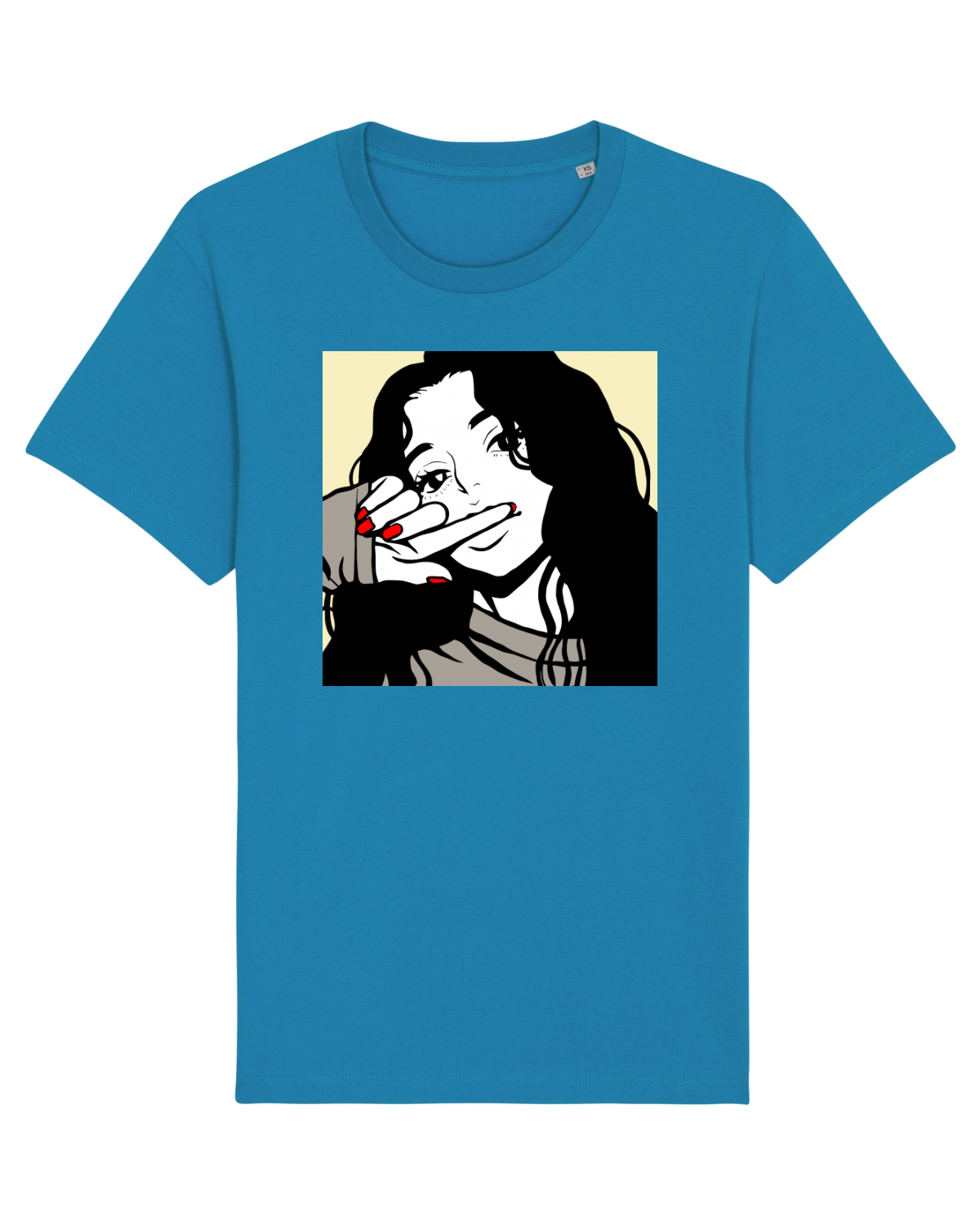 Tricou mânecă scurtă Unisex Rocker Azur