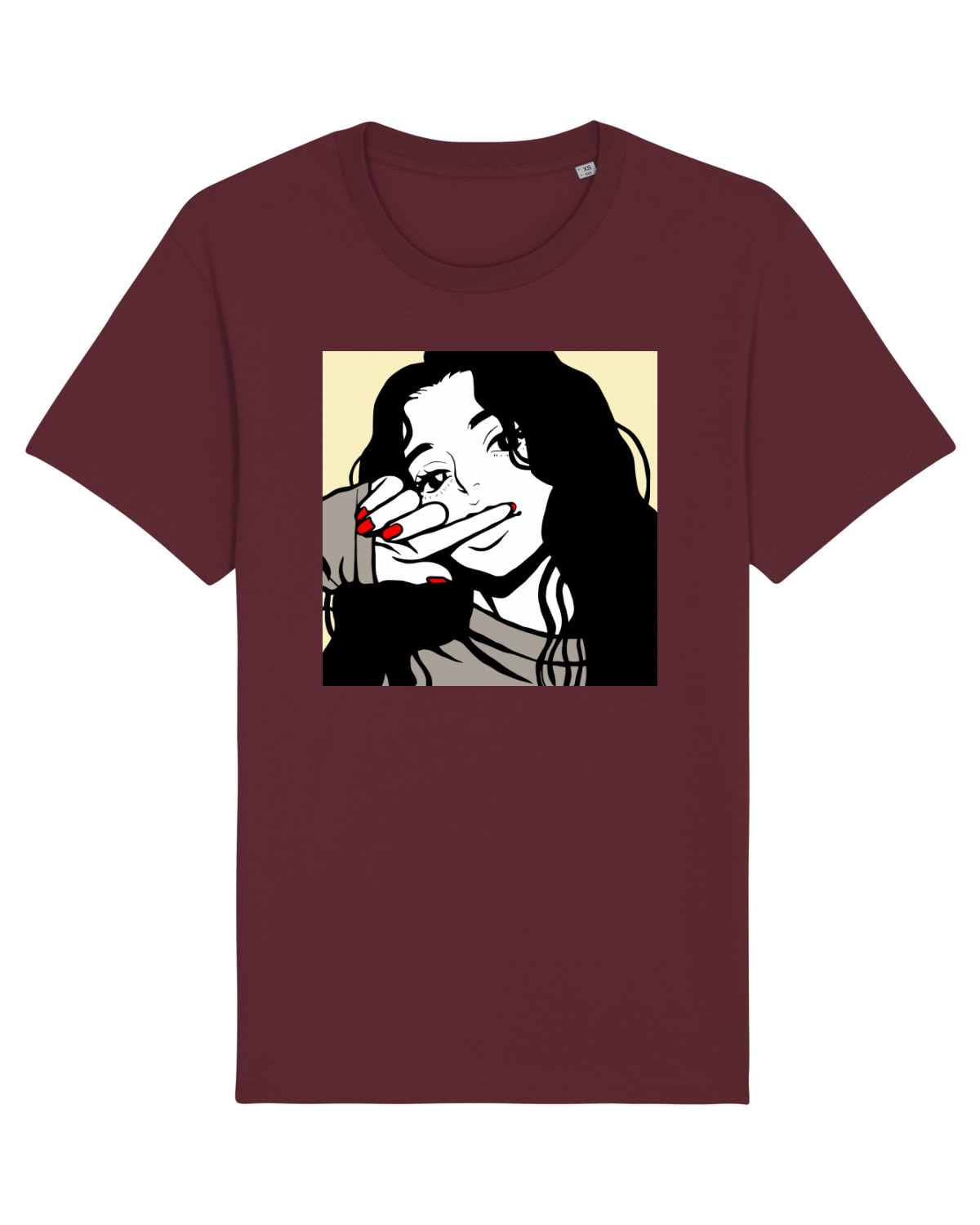 Tricou mânecă scurtă Unisex Rocker Burgundy