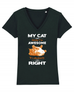 CAT Tricou mânecă scurtă guler V Damă Evoker