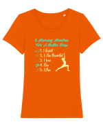 MANTRAS Tricou mânecă scurtă guler larg fitted Damă Expresser