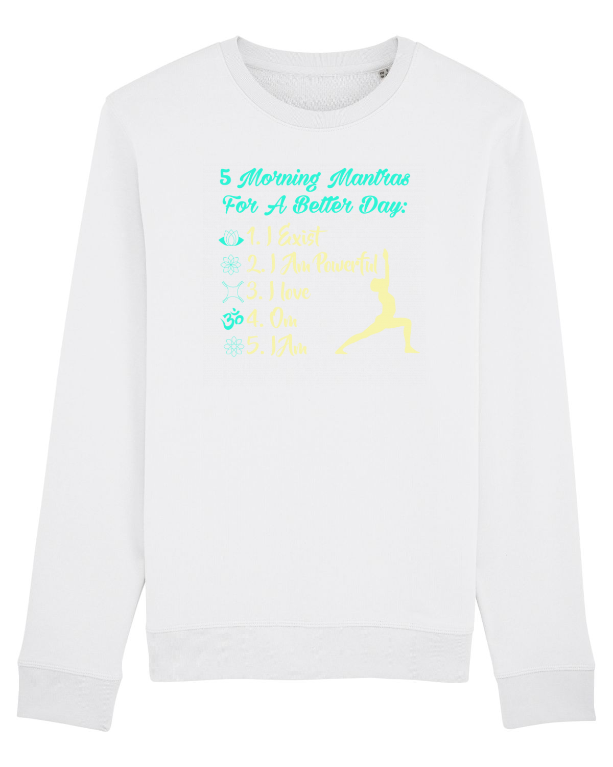 Bluză mânecă lungă Unisex Rise White