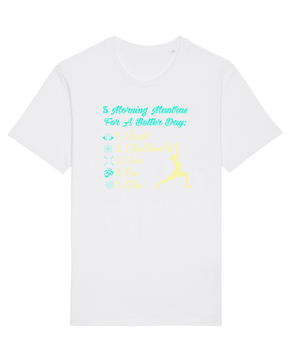 Tricou mânecă scurtă Unisex Rocker White
