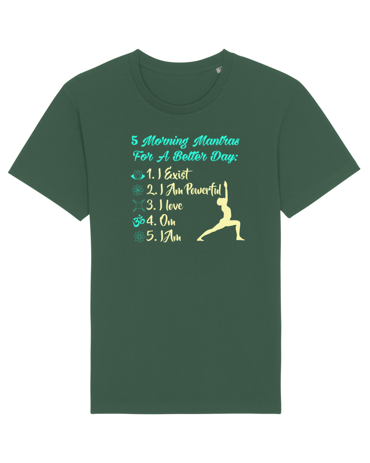 Tricou mânecă scurtă Unisex Rocker Bottle Green